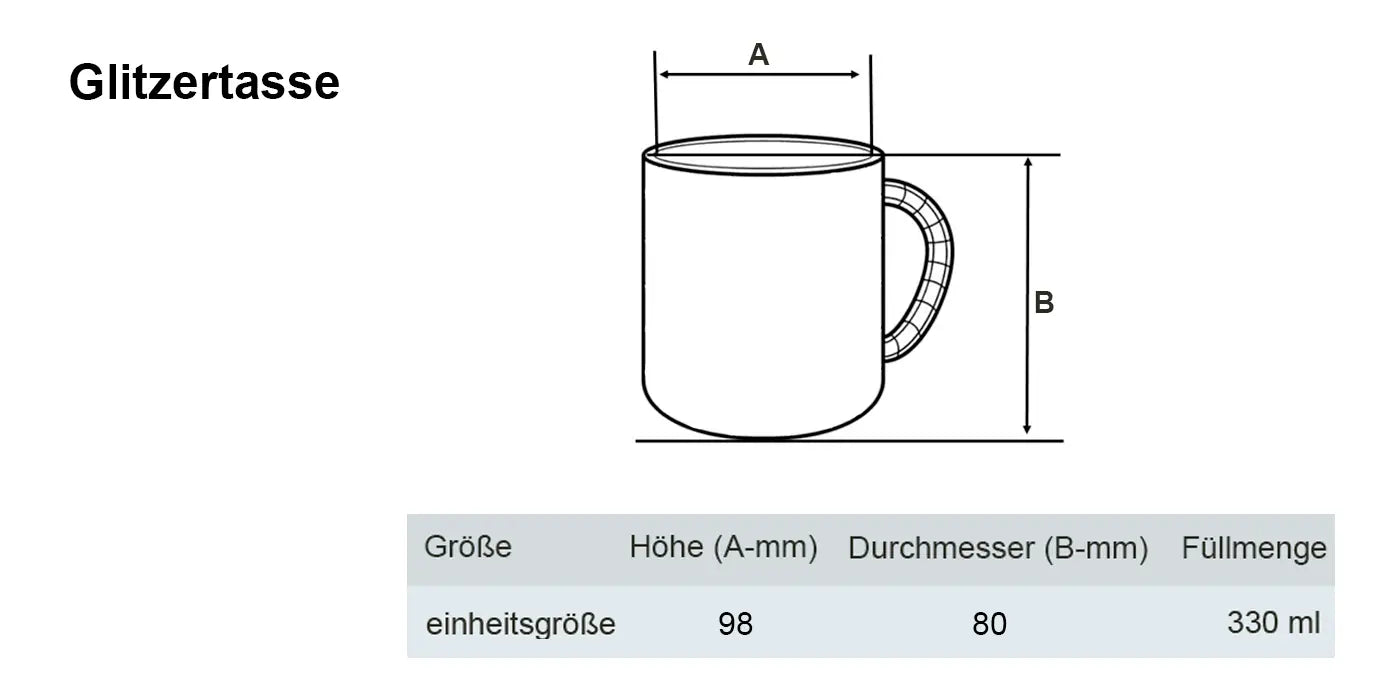 Glitzertasse SuperGay