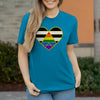 Damen T-Shirt Ally Herz - Atoll / XS - Clothes