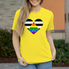 Damen T-Shirt Ally Herz - Solar Yellow / XS - Clothes