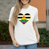 Damen T-Shirt Ally Herz - White / XS - Clothes