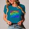 Damen T-Shirt dont judge - Diva Blue / XS - Clothes