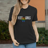 Damen T-Shirt Kiss-Girls - Black / XS - Clothes