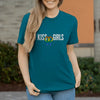 Damen T-Shirt Kiss-Girls - Diva Blue / XS - Clothes