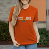 Damen T-Shirt Kiss-Girls - Orange / XS - Clothes