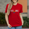 Damen T-Shirt Kiss-Girls - Red / XS - Clothes