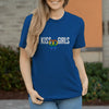Damen T-Shirt Kiss-Girls - Royal Blue / XS - Clothes