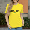 Damen T-Shirt Kiss-Girls - Solar Yellow / XS - Clothes