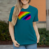 Damen T-Shirt PrideAbstrakt - Diva Blue / XS - Clothes