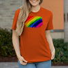 Damen T-Shirt PrideAbstrakt - Orange / XS - Clothes