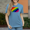 Damen T-Shirt PrideAbstrakt - Sky Blue / XS - Clothes