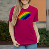Damen T-Shirt PrideAbstrakt - Sorbet / XS - Clothes
