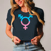 Damen T-Shirt Transgender - Dark Grey Solid / XS - Clothes