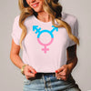 Damen T-Shirt Transgender - Orchid Pink / XS - Clothes