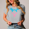 Damen T-Shirt Transgender - Pacific Grey / XS - Clothes