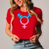 Damen T-Shirt Transgender - Red / XS - Clothes