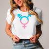 Damen T-Shirt Transgender - White / XS - Clothes