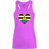 Damen Tank Top Ally Herz - Orchid Pink / XS - Clothes