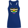 Damen Tank Top Ally Herz - Royal Blue / XS - Clothes