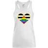 Damen Tank Top Ally Herz - White / XS - Clothes