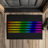 Fußmatte mit Gummirand Stripes - Black / 35x50cm - Home & Living