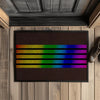 Fußmatte mit Gummirand Stripes - Brown / 35x50cm - Home & Living