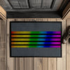 Fußmatte mit Gummirand Stripes - Royal Grey / 35x50cm - Home & Living