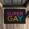 Fußmatte mit Gummirand SuperGay - Black / 35x50cm - Home & Living