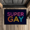 Fußmatte mit Gummirand SuperGay - Dark Navy / 35x50cm - Home & Living