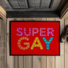 Fußmatte mit Gummirand SuperGay - Red / 35x50cm - Home & Living