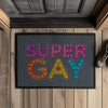 Fußmatte mit Gummirand SuperGay - Royal Grey / 35x50cm - Home & Living
