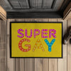 Fußmatte mit Gummirand SuperGay - Yellow / 35x50cm - Home & Living