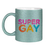 Glitzertasse SuperGay - Light Blue Glitter / One size - Home & Living
