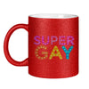 Glitzertasse SuperGay - Red Glitter / One size - Home & Living