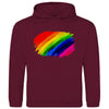 Herren Hoodie PrideAbstrakt - Burgundy / XS - Clothes