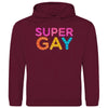 Herren Hoodie SuperGay - Burgundy / XS - Clothes