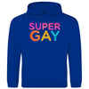Herren Hoodie SuperGay - Royal Blue / XS - Clothes