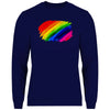 Herren Sweatshirt PrideAbstrakt - Navy Blue / XS - Clothes