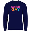 Herren Sweatshirt SuperGay - Navy Blue / XS - Clothes