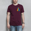 Herren T-Shirt 2Man - Burgundy / XS - Clothes