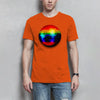 Herren T-Shirt Diskokugel - Orange / XS - Clothes