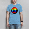 Herren T-Shirt Diskokugel - Sky Blue / XS - Clothes