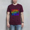 Herren T-Shirt dont judge - Burgundy / XS - Clothes
