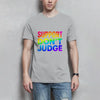 Herren T-Shirt dont judge - Pacific Grey / XS - Clothes