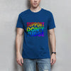 Herren T-Shirt dont judge - Royal Blue / XS - Clothes