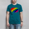 Herren T-Shirt PrideAbstrakt - Diva Blue / XS - Clothes