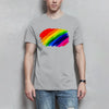 Herren T-Shirt PrideAbstrakt - Pacific Grey / XS - Clothes