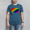 Herren T-Shirt PrideAbstrakt - Stone Blue / XS - Clothes