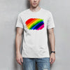 Herren T-Shirt PrideAbstrakt - White / XS - Clothes