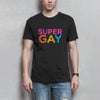 Herren T-Shirt SuperGay - Black / XS - Clothes