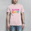 Herren T-Shirt SuperGay - Orchid Pink / XS - Clothes